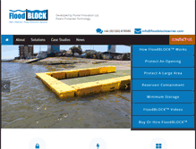 Tablet Screenshot of floodblockbarrier.com